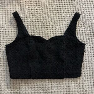 Abercrombie Boucle Black Crop